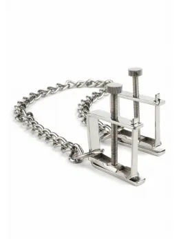 Mr. Steel Press Adjustable Stainless Steel Nipple Clamps with Chain