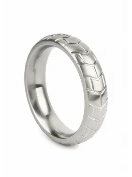 Mr. Steel MeGa Tire C-Ring Satin 55mm - Stainless Steel, Satin Finish