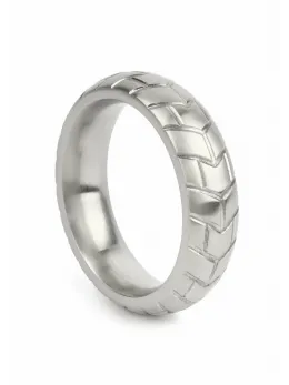 Mr. Steel MeGa Tire C-Ring Satin 50mm - Stainless Steel, Satin Finish