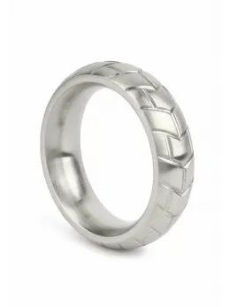 Mr. Steel MeGa Tire C-Ring Satin 45mm - Stainless Steel, Satin Finish