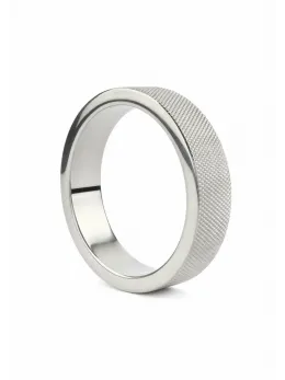 Mr. Steel CrissCross C-Ring 55mm Stainless Steel Textured Band