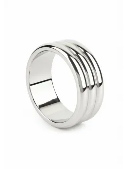 Mr. Steel Elegant Deep C-Ring 55mm Stainless Steel Anatomical Ring