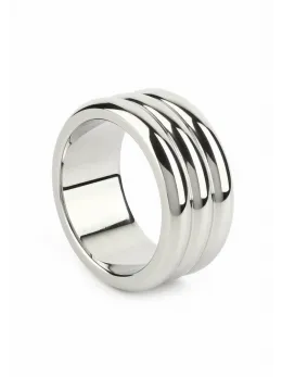 Mr. Steel Elegant Deep C-Ring 45mm Stainless Steel Anatomical Ring