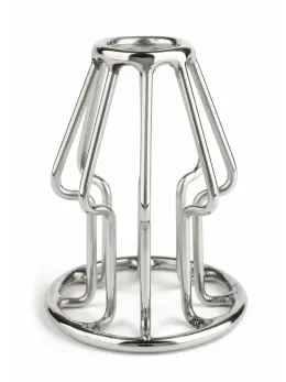 Mr. Steel Trapezoid Plug Small Stainless Steel Openwork Design