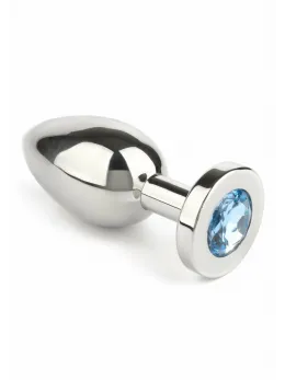 Mr. Steel Jeweled Plug Medium Stainless Steel with Gemstone Base
