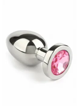 Mr. Steel Jeweled Plug Small Stainless Steel with Gemstone Base