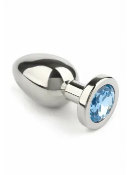 Mr. Steel Jeweled Plug Small Stainless Steel with Gemstone Base
