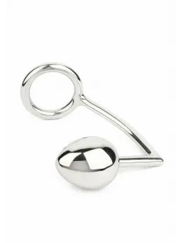 Mr. Steel Ass Hitch Egg 45 mm Stainless Steel Intimate Plug with Ring