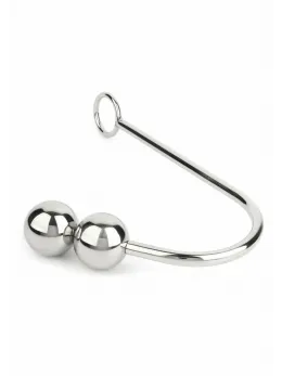 Mr. Steel Anal Hook Double Balls 40+40mm Stainless Steel System