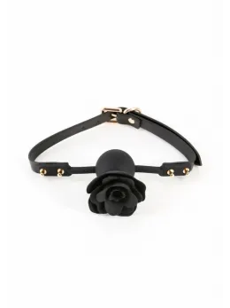 Fetish & Fashion Kristine Gag Adjustable PU Ball Gag Black