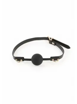 Fetish & Fashion Carol Gag Adjustable PU Ball Gag Black