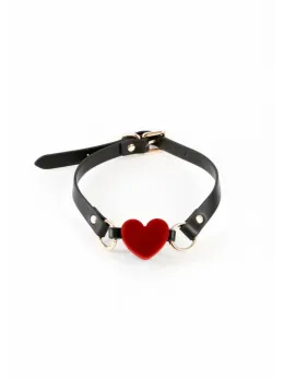 Fetish & Fashion Katherine Gag Adjustable PU Ball Restraint Black
