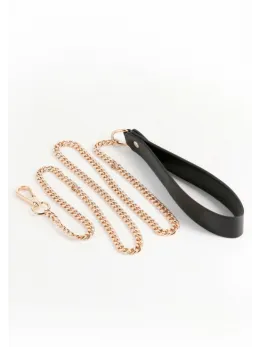 Fetish & Fashion Nyx Leash Gold Chain Soft Handle Accessory