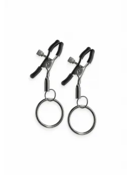 NS Novelties Bound Adjustable Nipple Clamps C2 Nickel-Free Silicone Tips