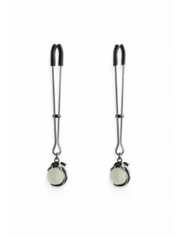 NS Novelties Nipple Clamps G1 Adjustable Silicone-Tipped Metal Clips