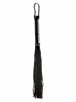 Sportsheets Whip Vinyl & Leather Black 45cm - Durable Play Accessory