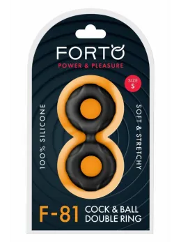 FORTO F-81 Double Ring 44mm Black Premium Silicone System