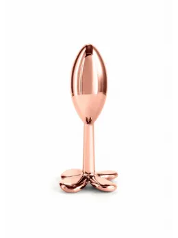 Rear Assets Clover Chrome-Plated Aluminum Plug Medium Pink Gem