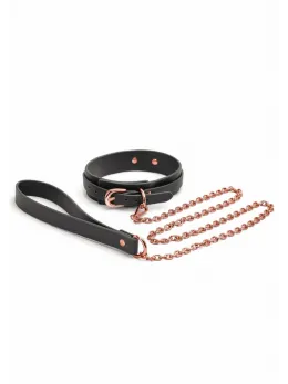 Bondage Couture нашийник с повод, син – модел 2