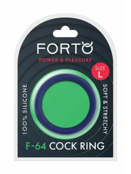 FORTO F-64 Wide Silicone Ring Large Blue 50mm Premium Stretchable