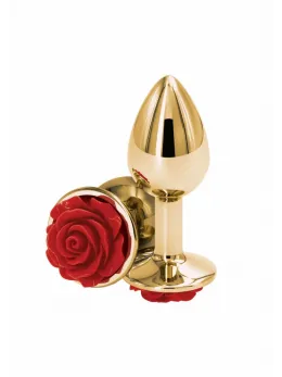 Rose Buttplug Small Chrome-Plated Aluminum Intimate Accessory