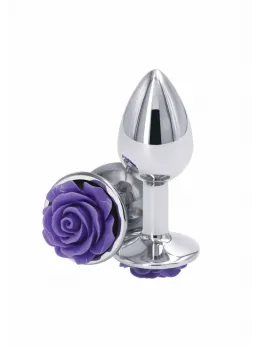 Rose Buttplug Small Chrome-Plated Aluminum Intimate Accessory