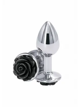 Rose Buttplug Small Chrome-Plated Aluminum Intimate Accessory