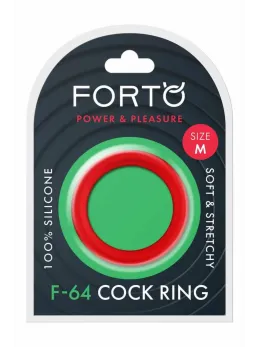 FORTO F-64 Wide Silicone Ring Medium 45mm Red Premium Material