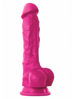 Pleasures 7 inch Silicone Model - Satin Surface, Assorted Colors