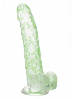 Naughty Bits I Leaf Glow-in-the-Dark Dong 20 cm Suction Cup Green