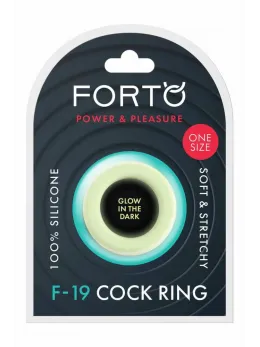 FORTO F-19 Two-Tone Silicone C-Ring Black & Glow Flexible Design