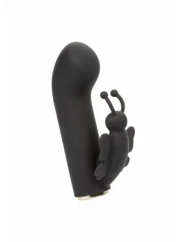 Raven Butterfly Mini Dual Massager - Compact Curved Design, Black
