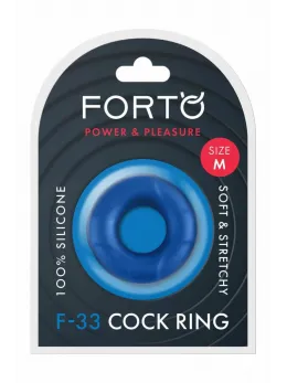 FORTO F-33 21mm C-Ring Medium Blue Liquid Silicone Comfort Fit