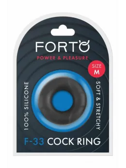 FORTO F-33 21mm Medium Black Silicone Comfort Ring