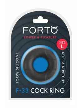 FORTO F-33 25MM C-RING Large Black Liquid Silicone Band