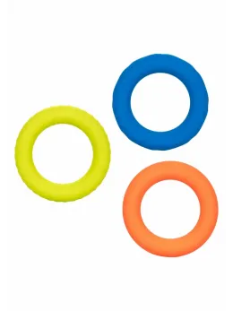 CalExotics Link Up Ultra Soft Climax Set - 3-Piece Silicone Ring Kit