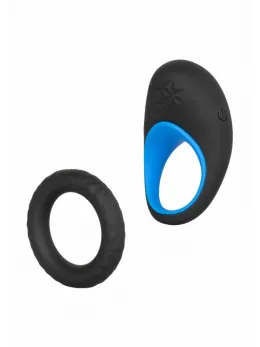 Link Up Max Dual Ultra-Soft Ring System with Textured Stimulator Blue