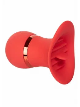 CalExotics French Kiss Charmer Compact Silicone Tongue Massager Pink
