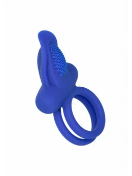 CalExotics Dual Pleaser Enhancer Rechargeable Silicone Ring Black
