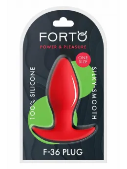 FORTO F-36 T Plug Red - Premium Silicone Medium Anchor Base Plug
