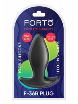 FORTO F-36R Rattler T Plug Black Premium Silicone Medium Anchor Base