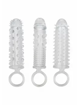 CalExotics Textured Extension Set 3 pcs - Flexible TPE Enhancer Sleeves