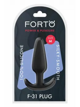 FORTO F-31 Plug Medium Black Premium Silicone Flexible Design