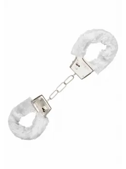 Playful Furry Cuffs Adjustable Faux Fur Metal Restraint System Black