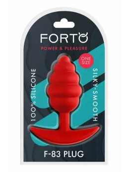 FORTO F-83 SPIR PLUG RED Medium Silicone Ribbed Model