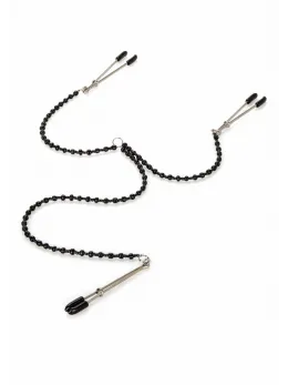Nipple Play Tweezer Intimate Clamps Adjustable Triple Chain Set