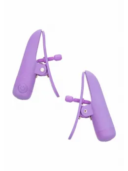 Nipple Play Nipplettes Rechargeable Adjustable Vibrating Clamps Pink