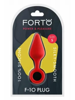 FORTO F-10 Silicone Plug Small Red with Pull Ring - Premium Flexible Design