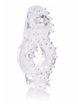 CalExotics Teaser Enhancer Ring Soft TPR Stainless Steel Ball Clear