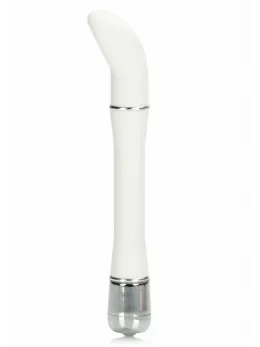 Lulu Satin Scoop Compact Vibrator Velvet-Cote™ 5” Silver Accents